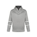 CX2 L0617Y, - Dangle - Youth Pullover Hockey Lace Hooded Sweatshirt, Grey/Black/White