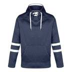 CX2 L00617, - Dangle - Adult Pullover Hockey Lace Hooded Sweatshirt, Navy/White