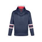 CX2 L0617Y, - Dangle - Youth Pullover Hockey Lace Hooded Sweatshirt, Navy/Red/White
