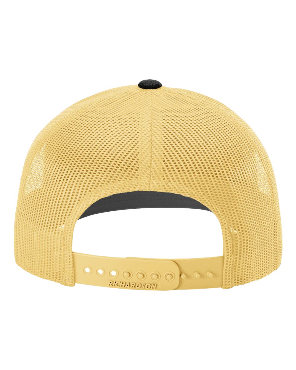 Richardson 112, Snapback Trucker Cap, Black/ Vegas Gold