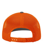 Richardson 112, Snapback Trucker Cap, Charcoal/ Orange