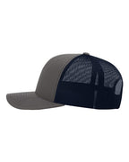 Richardson 112, Snapback Trucker Cap, Charcoal/ Navy