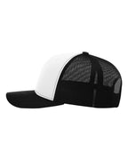 Richardson 112, Snapback Trucker Cap, White/ Black
