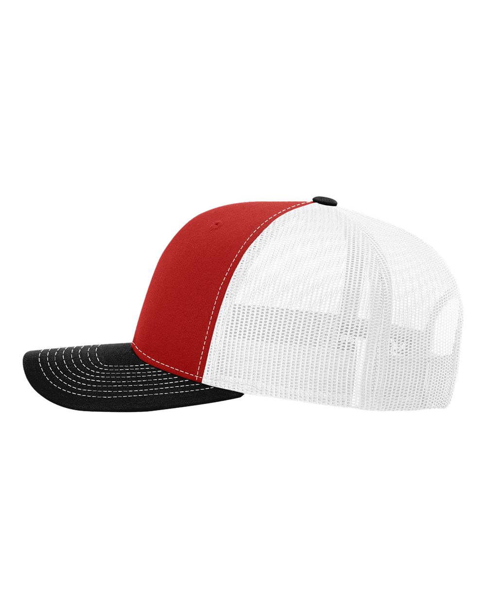Richardson 112, Snapback Trucker Cap, Red/ White/ Black