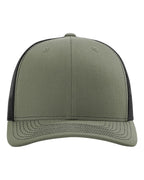 Richardson 112, Snapback Trucker Cap, Loden/ Black