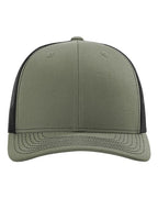 Richardson 112, Snapback Trucker Cap, Loden/ Black