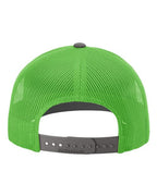 Richardson 112, Snapback Trucker Cap, Charcoal/ Neon Green