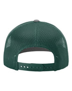 Richardson 112, Snapback Trucker Cap, Heather Grey/ Dark Green