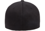 Flexfit F06277, - Flexfit Wooly Combed Fitted Cap, Black
