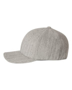Flexfit 6477, 484 Wool-blend Cap, Heather Grey