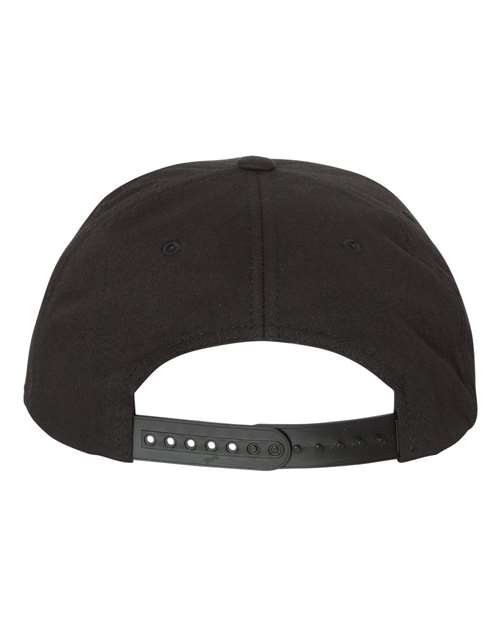 YP Classics 6502, Lightly-structured Five-panel Snapback Cap, Black