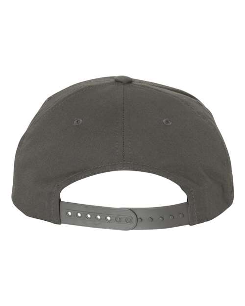 YP Classics 6502, Lightly-structured Five-panel Snapback Cap, Charcoal