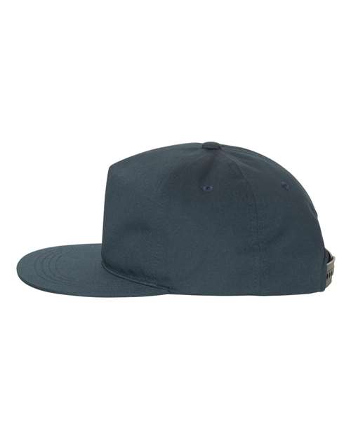 YP Classics 6502, Lightly-structured Five-panel Snapback Cap, Navy