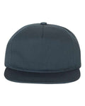 YP Classics 6502, Lightly-structured Five-panel Snapback Cap, Navy