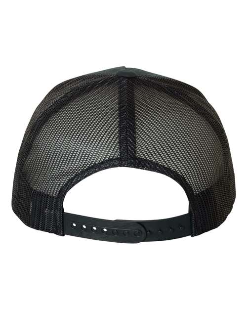 YP Classics 6506, Five-panel Retro Trucker Cap, Black