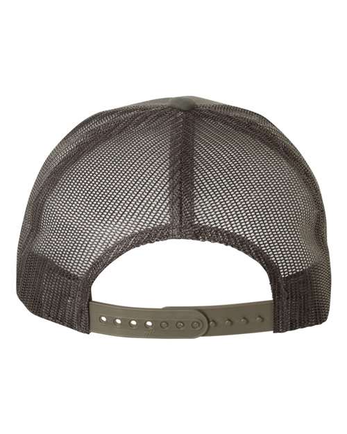 YP Classics 6506, Five-panel Retro Trucker Cap, Charcoal