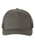 YP Classics 6506, Five-panel Retro Trucker Cap, Charcoal