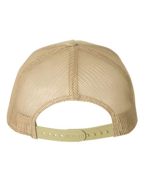 YP Classics 6506, Five-panel Retro Trucker Cap, Khaki