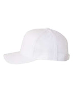 YP Classics 6506, Five-panel Retro Trucker Cap, White