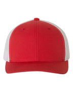 YP Classics 6606, Retro Trucker Cap, Red/ White