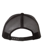YP Classics 6606, Retro Trucker Cap, Black/ White/ Black