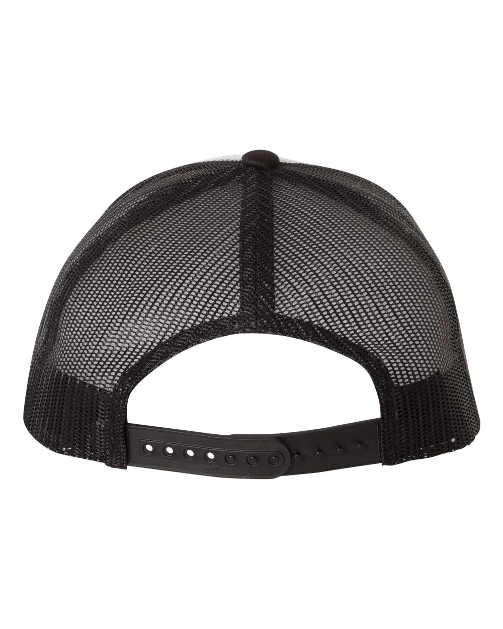 YP Classics 6606, Retro Trucker Cap, Black/ White/ Black