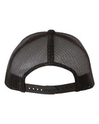 YP Classics 6606, Retro Trucker Cap, Black/ White/ Black