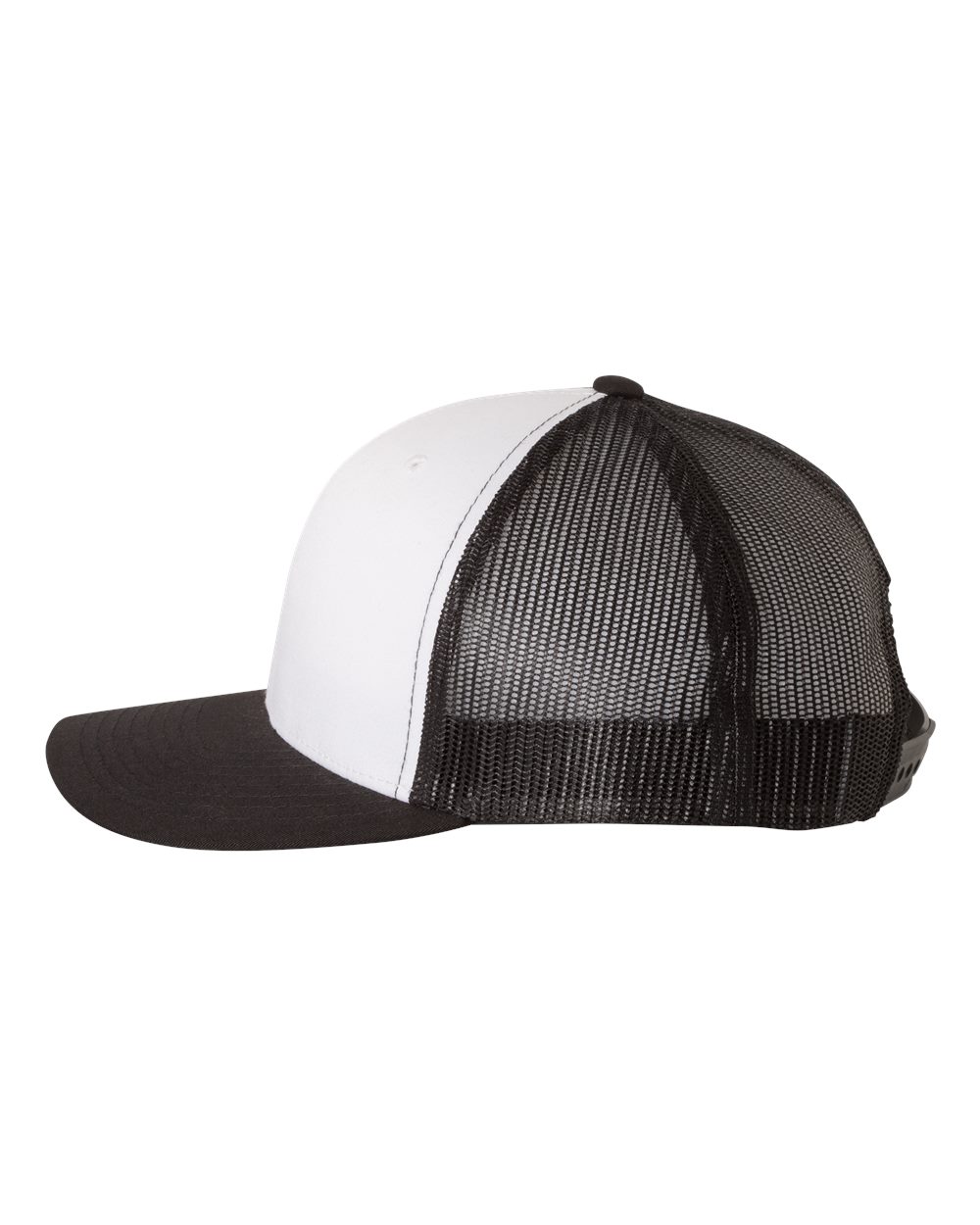 YP Classics 6606, Retro Trucker Cap, Black/ White/ Black