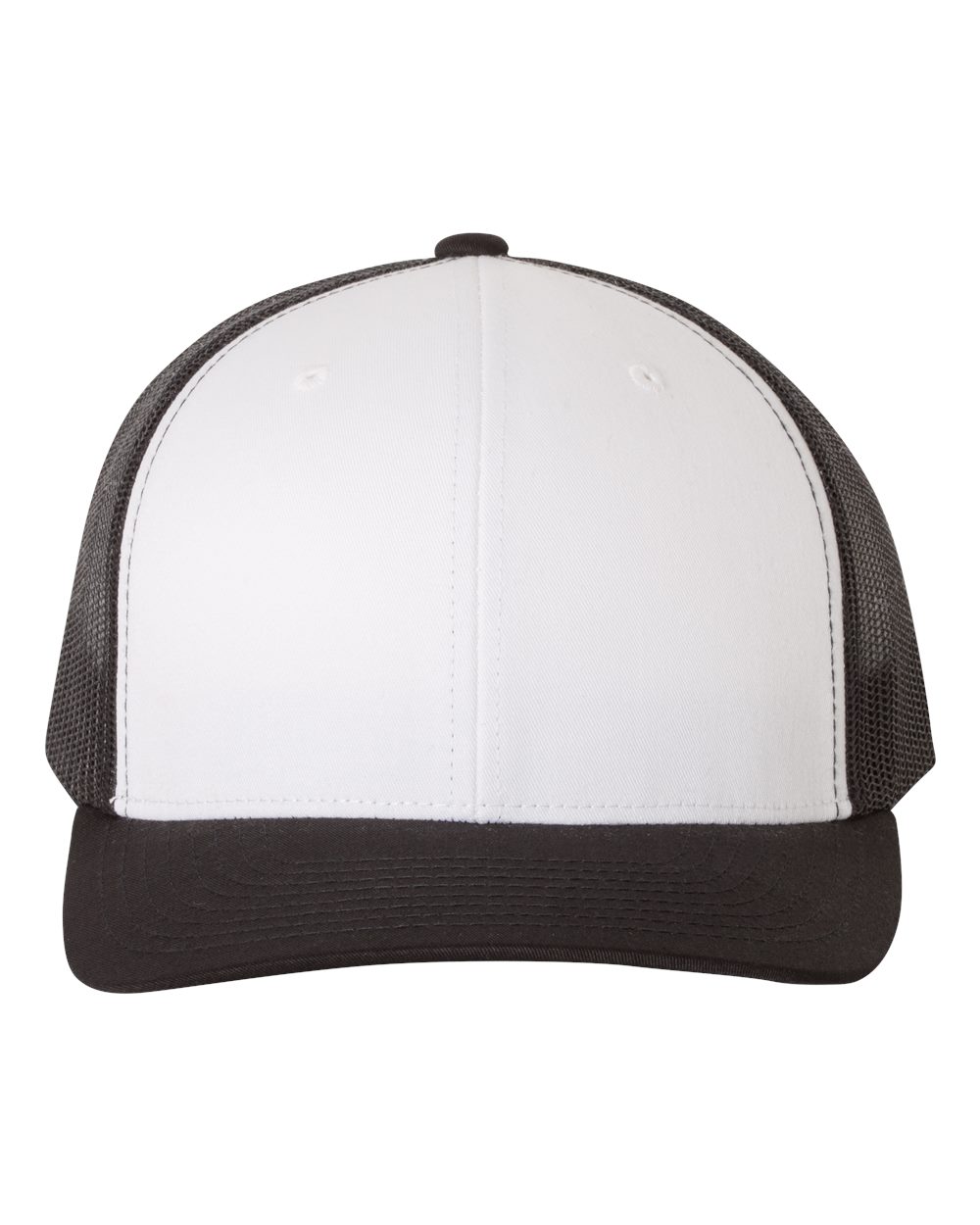 YP Classics 6606, Retro Trucker Cap, Black/ White/ Black