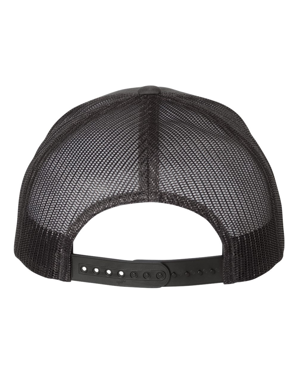 YP Classics 6606, Retro Trucker Cap, Charcoal/ Black