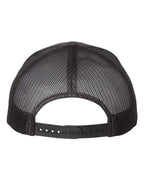 YP Classics 6606, Retro Trucker Cap, Charcoal/ Black