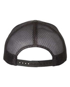 YP Classics 6606, Retro Trucker Cap, Charcoal/ Black