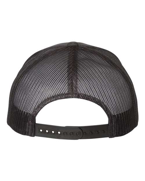 YP Classics 6606, Retro Trucker Cap, Charcoal/ Black