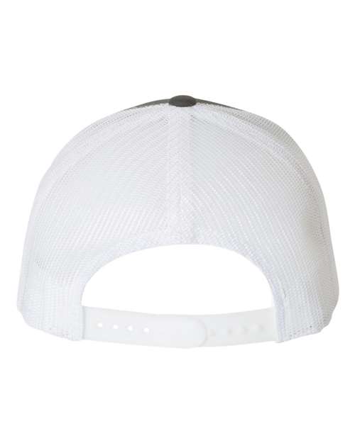 YP Classics 6606, Retro Trucker Cap, Charcoal/ White