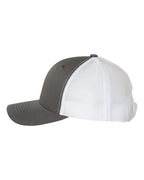YP Classics 6606, Retro Trucker Cap, Charcoal/ White