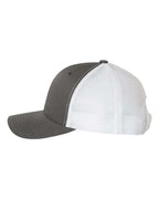 YP Classics 6606, Retro Trucker Cap, Charcoal/ White