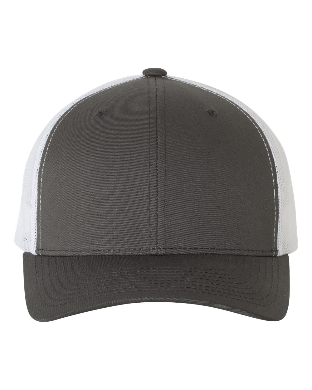 YP Classics 6606, Retro Trucker Cap, Charcoal/ White