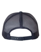 YP Classics 6606, Retro Trucker Cap, Navy/ White/ Navy