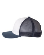 YP Classics 6606, Retro Trucker Cap, Navy/ White/ Navy