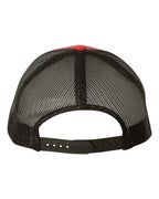YP Classics 6606, Retro Trucker Cap, Red/ Black