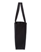 Q-Tees Q1000, 12l Gussetted Shopping Bag, Black