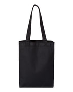 Q-Tees Q1000, 12l Gussetted Shopping Bag, Black