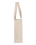 Q-Tees Q1000, 12l Gussetted Shopping Bag, Natural