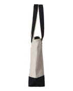 Q-Tees Q1300, 19l Zippered Tote, Natural/ Black