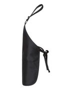 Q-Tees Q4250, Full-length Apron With Pouch Pocket, Black