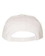 YP Classics 5089M, Premium Five-panel Snapback Cap, White
