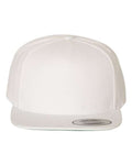 YP Classics 5089M, Premium Five-panel Snapback Cap, White