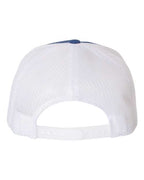 YP Classics 6006, Classic Five-panel Trucker Cap, Royal/ White