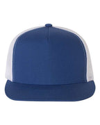 YP Classics 6006, Classic Five-panel Trucker Cap, Royal/ White