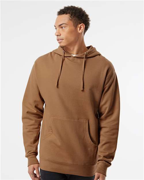 Independent Trading Co. SS4500, Unisex Midweight Hooded Sweatshirt, Saddle